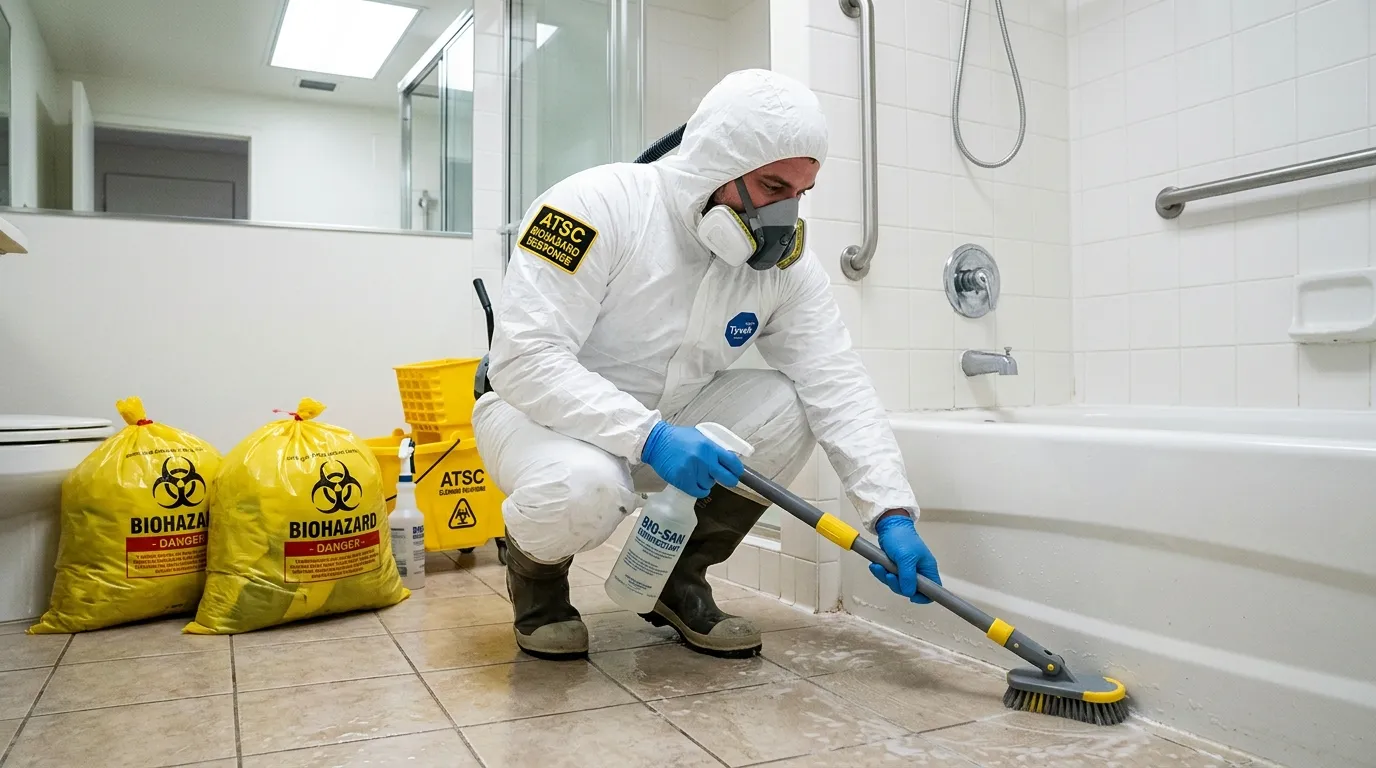 Decontamination equipment deployed for Blood Cleanup in West Modesto